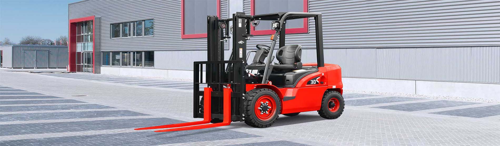 Forklift hire Gravesend unloading pallets from a commercial truck