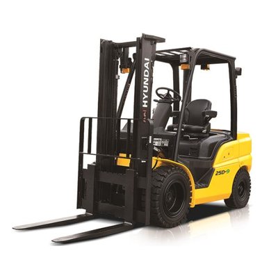 Forklift unloading pallets from a truck in Gravesend